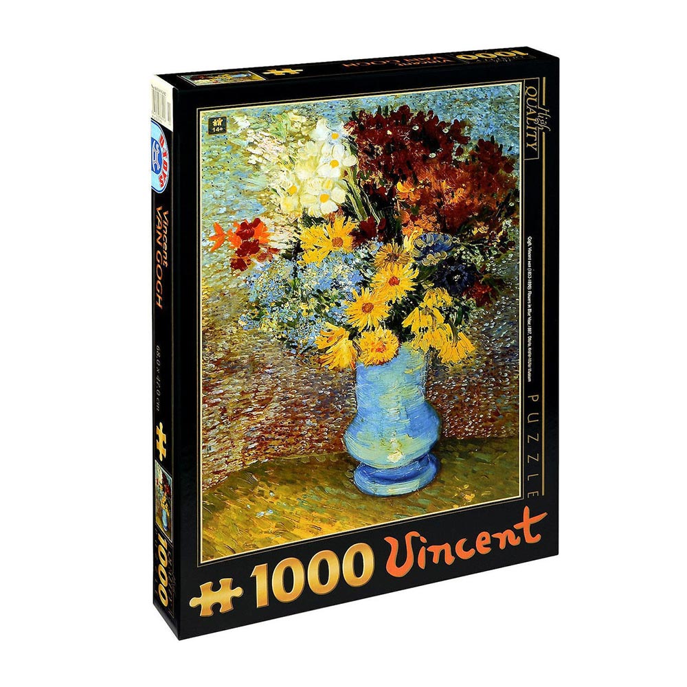 Παζλ Van Gogh Flowers in a Blue Vase 1000τεμ. 66916VG02 D-Toys - 19843