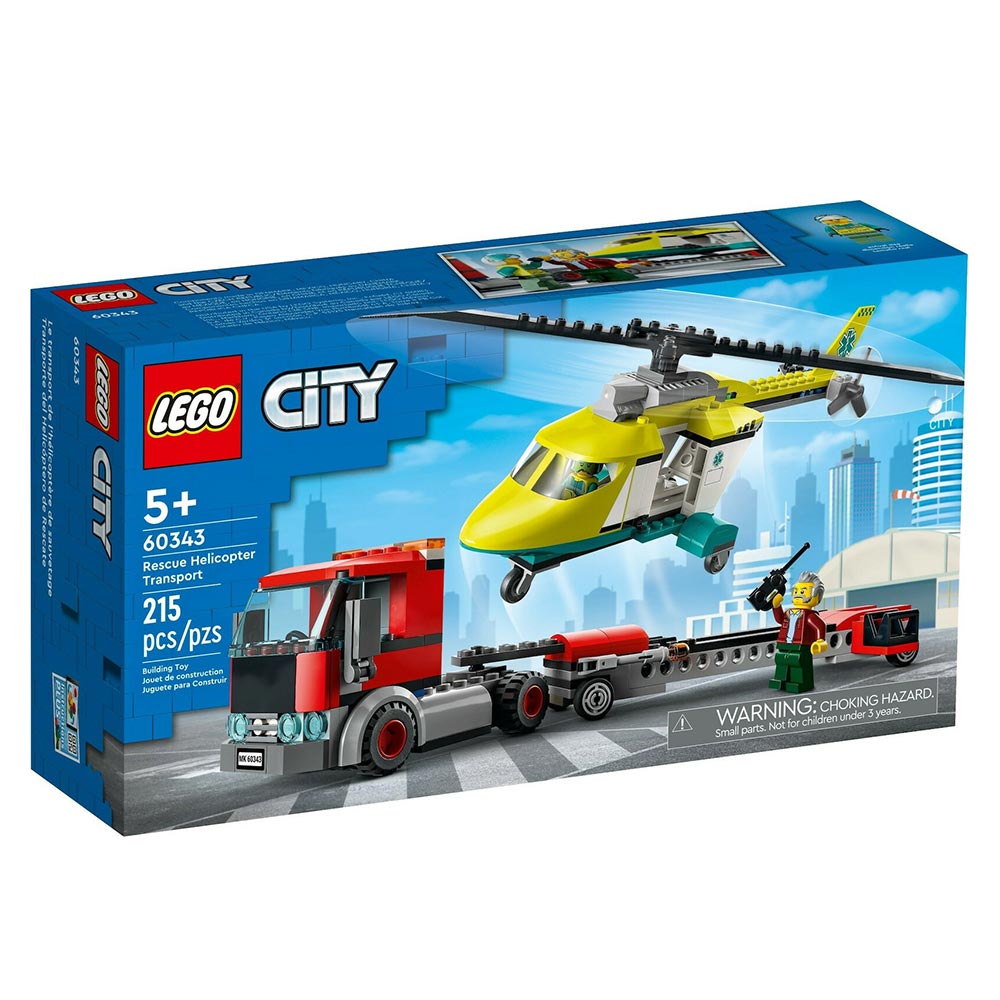 Rescue Helicopter Transporter για 5+ ετών 60343 Lego City - 49247