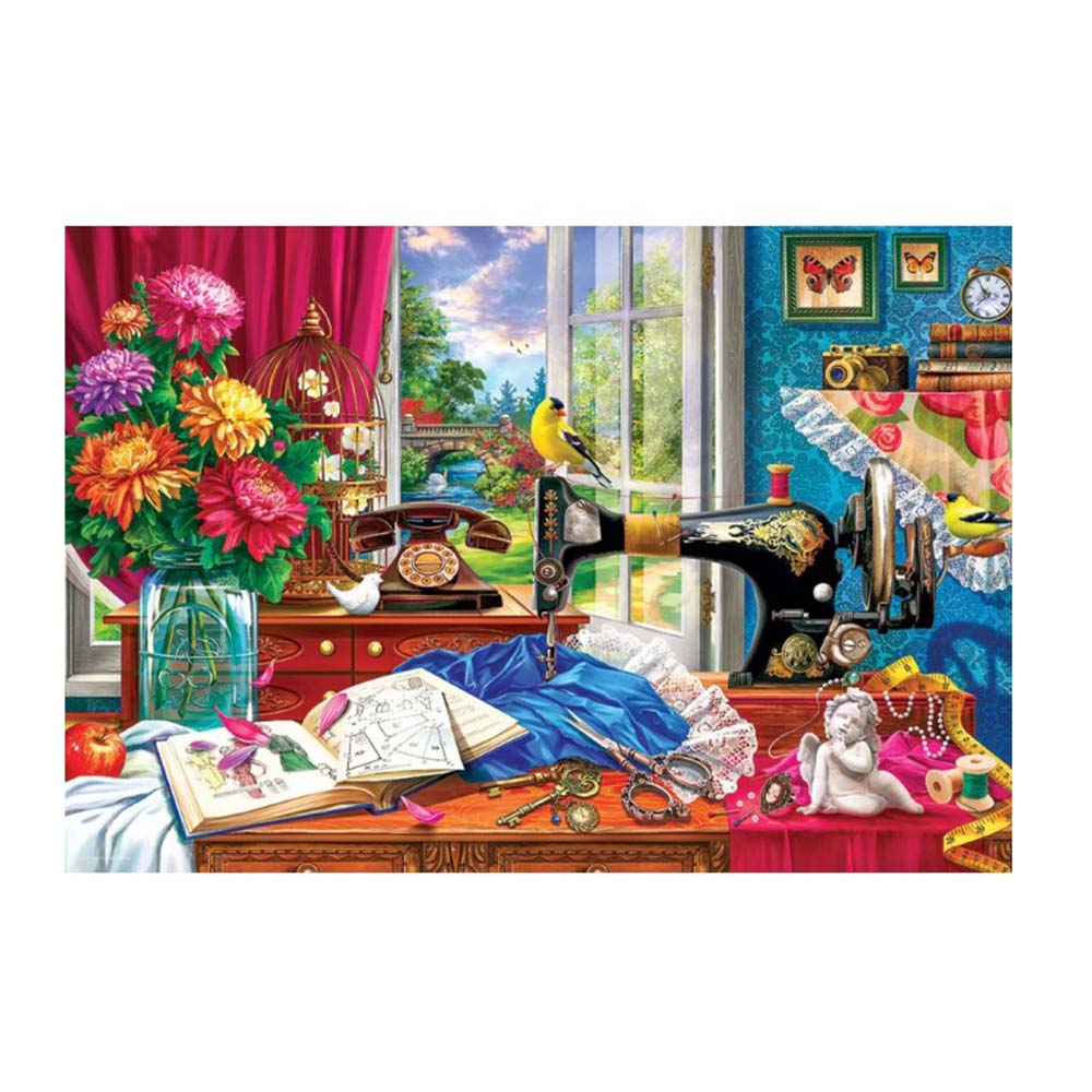 Παζλ σε Μεταλλικό Κουτί - Sewing Machine Tin 550τεμ Eurographics - 2