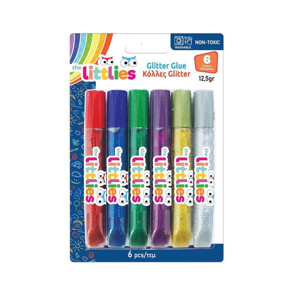 Κόλλες Glitter 6τμχ 646026 The Littlies  - 56459