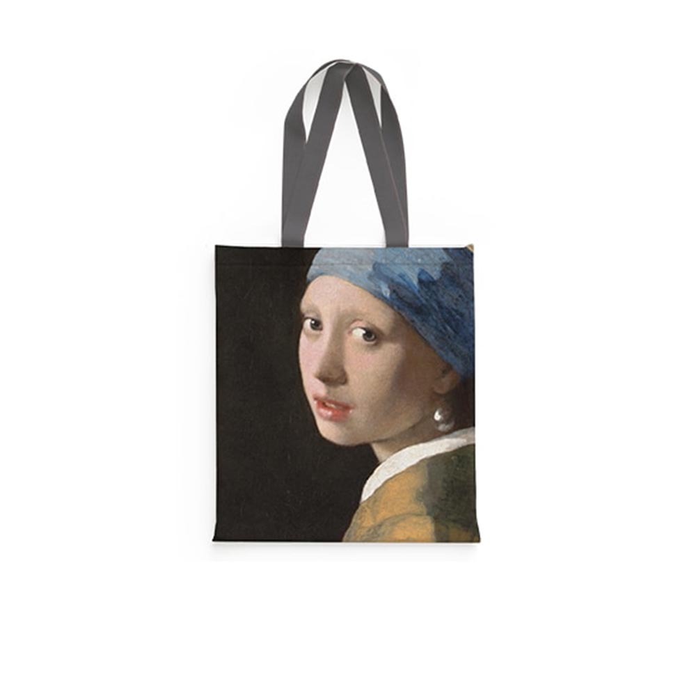 Τσάντα Ώμου Υφασμάτινη Σουετ Vermeer - Girl With The Pearl Earring 945262 Brainfood - 108248