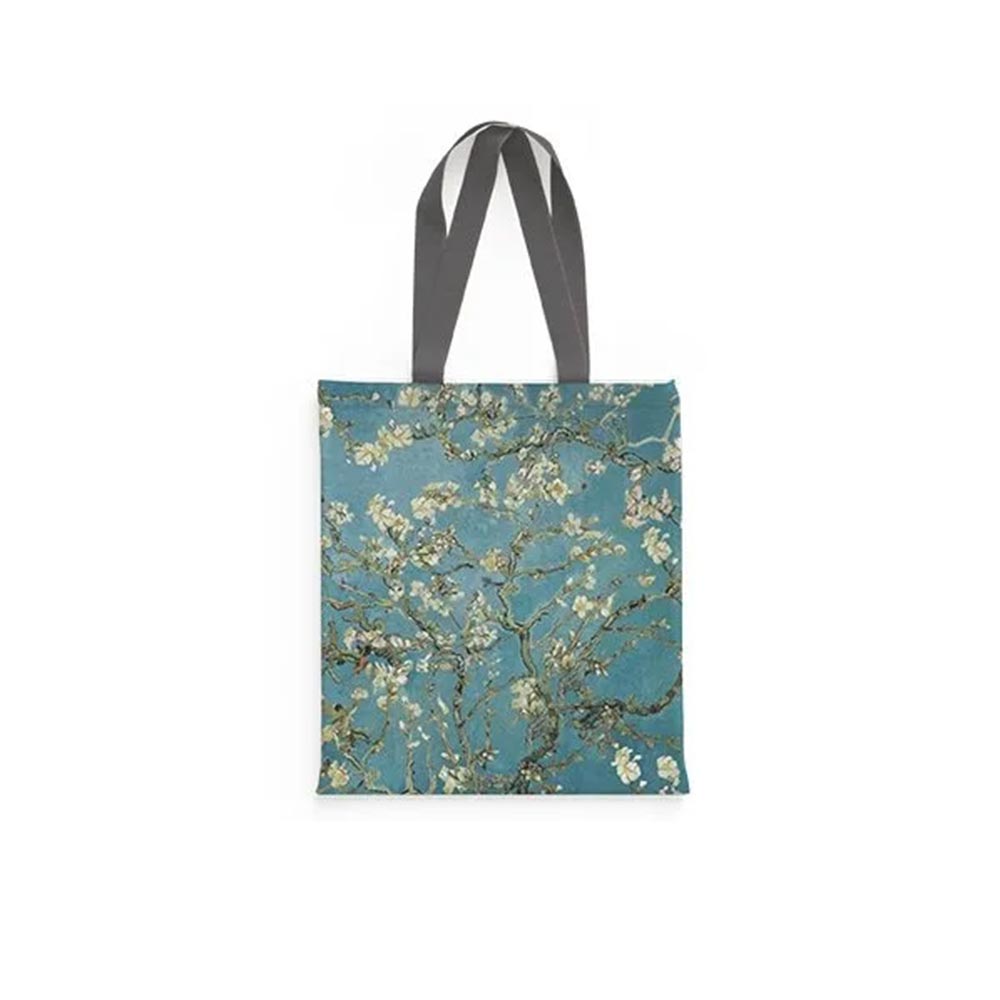 Τσάντα Ώμου Υφασμάτινη Σουετ Van Gogh - Almond Blossoms 320049 Brainfood - 108225