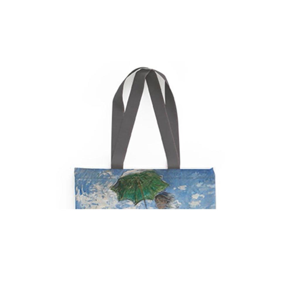 Τσάντα Ώμου Υφασμάτινη Σουετ Monet - Woman With a Parasol 431608 Brainfood - 2