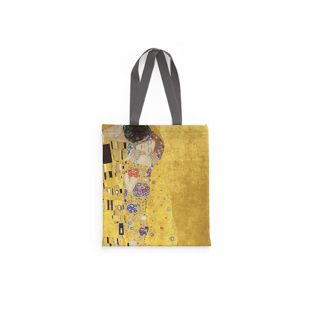 Τσάντα Ώμου Υφασμάτινη Σουετ Klimt - The Kiss 03030 Brainfood - 108227