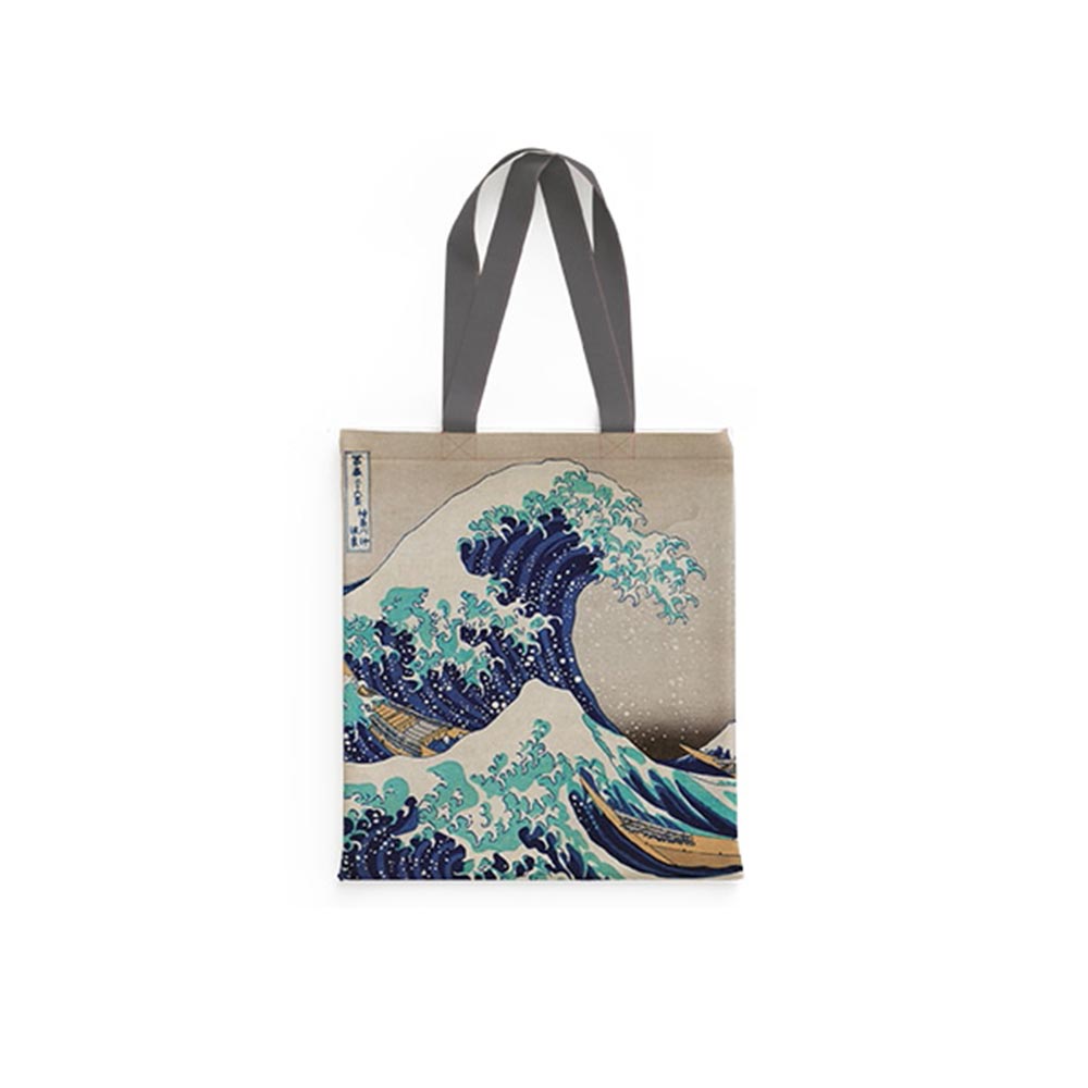 Τσάντα Ώμου Υφασμάτινη Σουετ Hokusai - Great Wave 825056 Brainfood - 108229