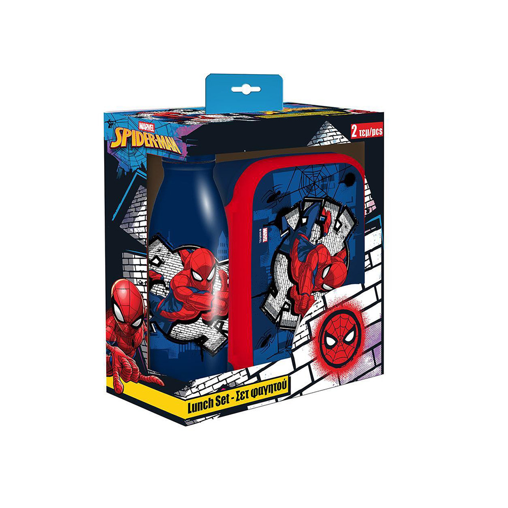 Σετ Φαγητοδοχείο 800ml & Παγούρι 500ml Spiderman 508789 Must - 115741