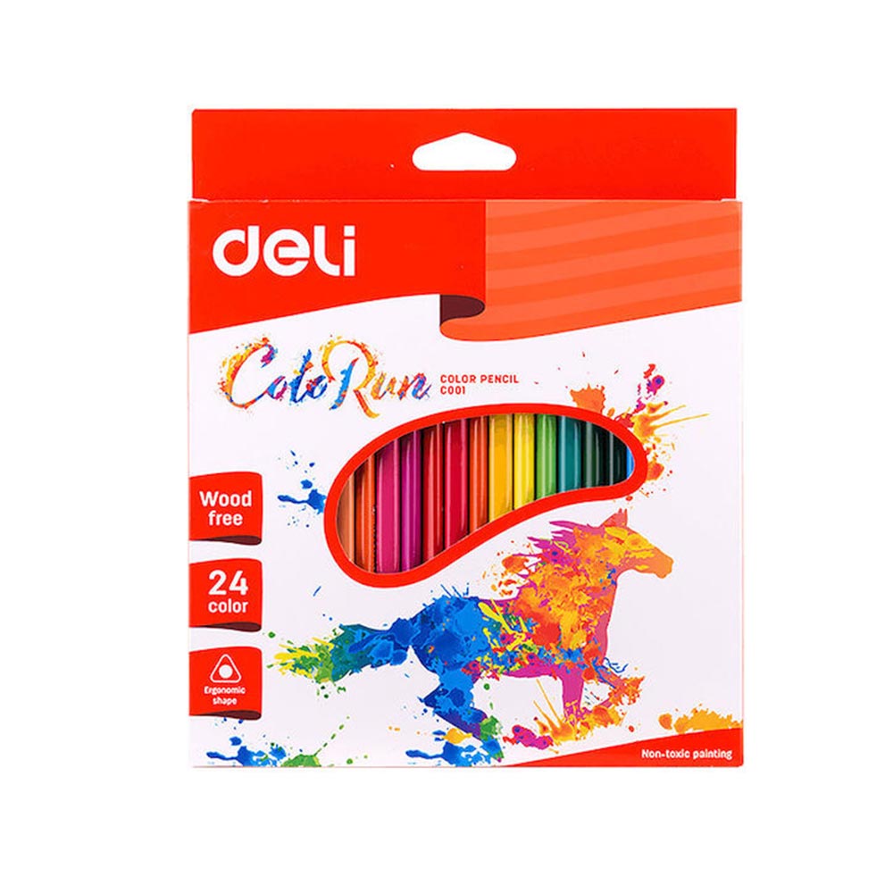 Ξυλομπογιές ColoRun Wood Free 24τμχ 231.940933 Deli - 124956