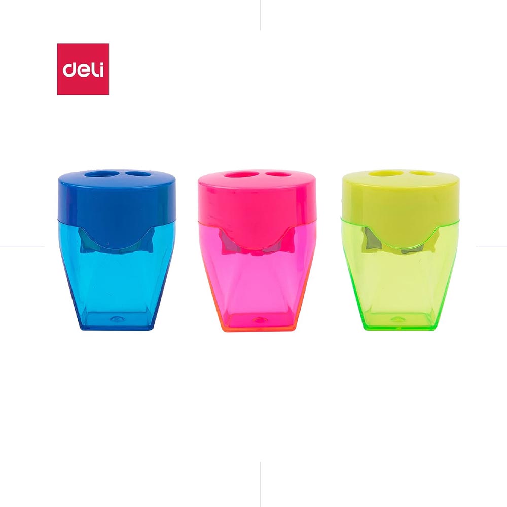 Διπλή Ξύστρα Cubic (Διάφορα Χρώματα) 39768 Deli - 124752