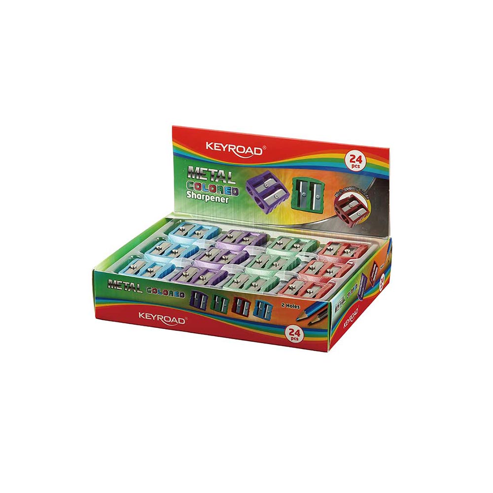 Ξύστρα Διπλή Metal Colored (Διάφορα Σχέδια) KR971868 Keyroad - 103037