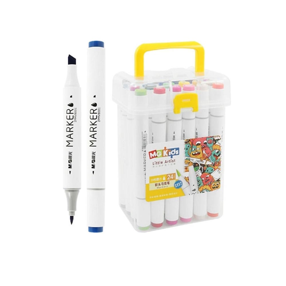 Μαρκαδόροι Νερού Dual Tip 24 χρώματα 8033 M&G Kids - 100554