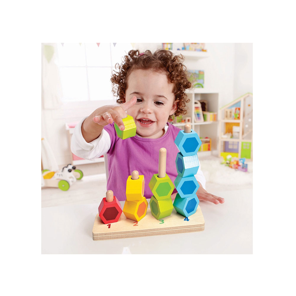 Ξύλινο Counting Stacker Early Explorer E0504 Hape - 3