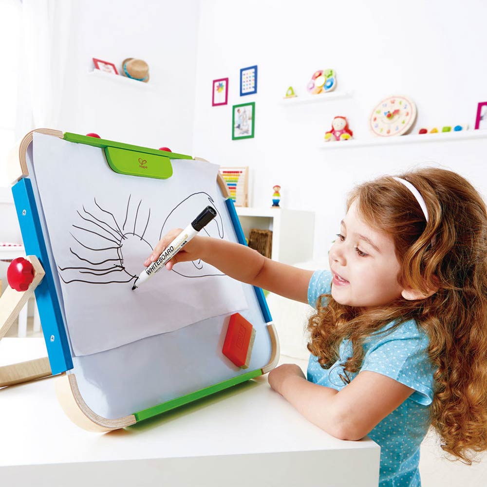 Ξύλινος Πίνακας Διπλής Όψεως Early Explorer - Anywhere Art Studio E1009 Hape - 2