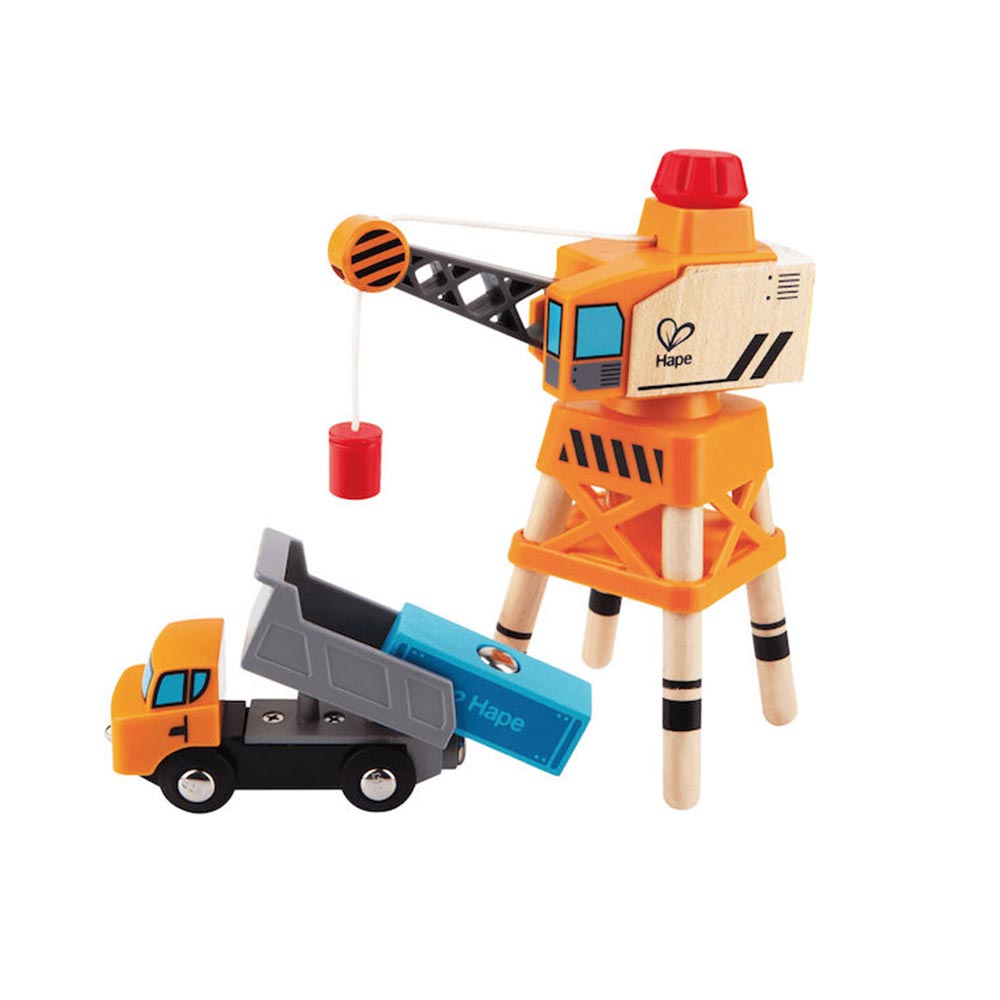 Ξύλινος Γερανός Railway E3715A Hape - 109344