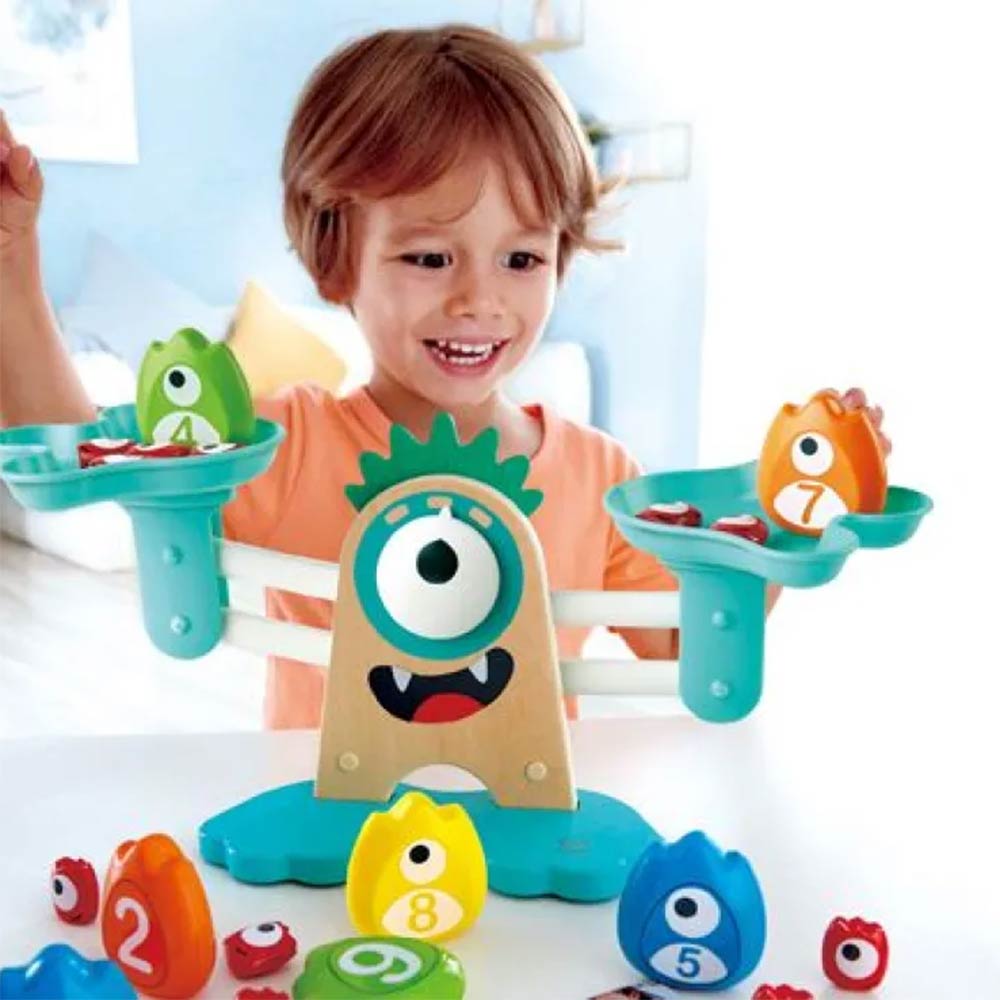 Ξύλινη Ζυγαριά Early Explorer Monster Math Scale E0511 Hape - 1