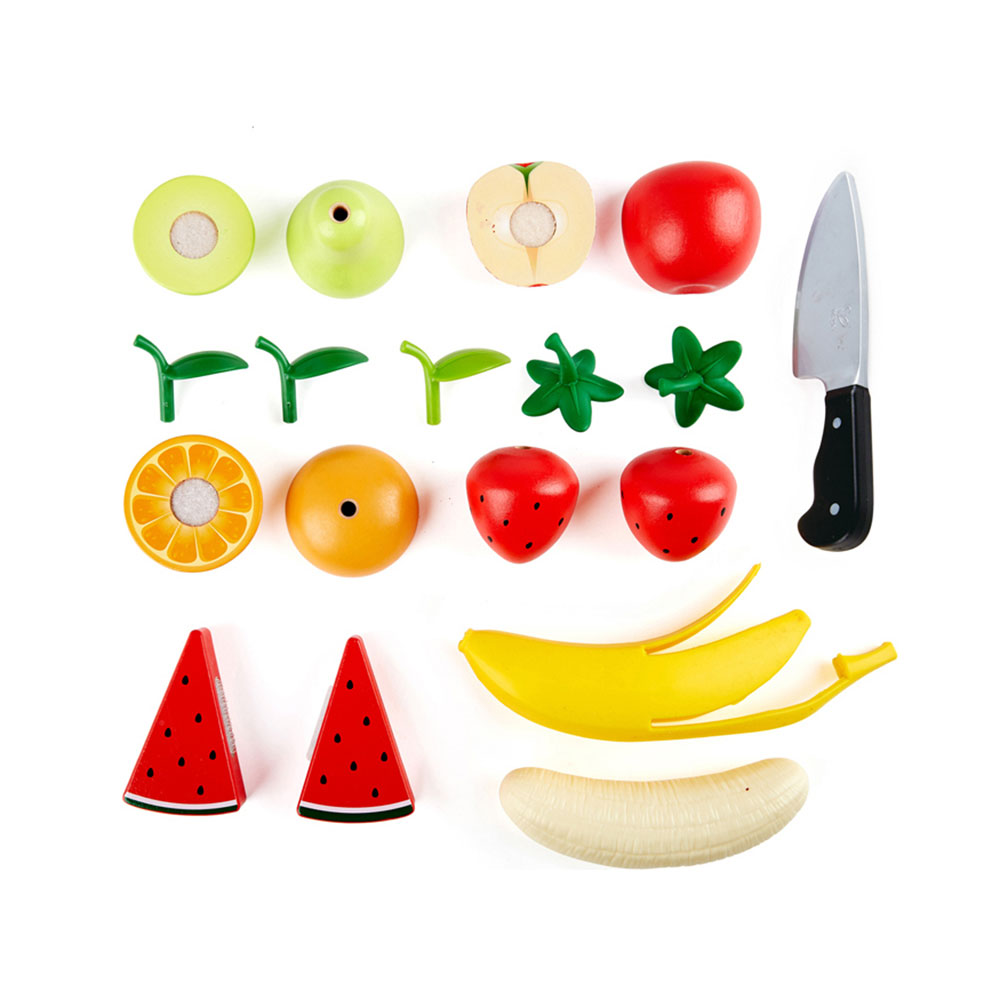 Ξύλινο Σετ Healthy Fruit Playfully Delicious E3171A Hape - 3