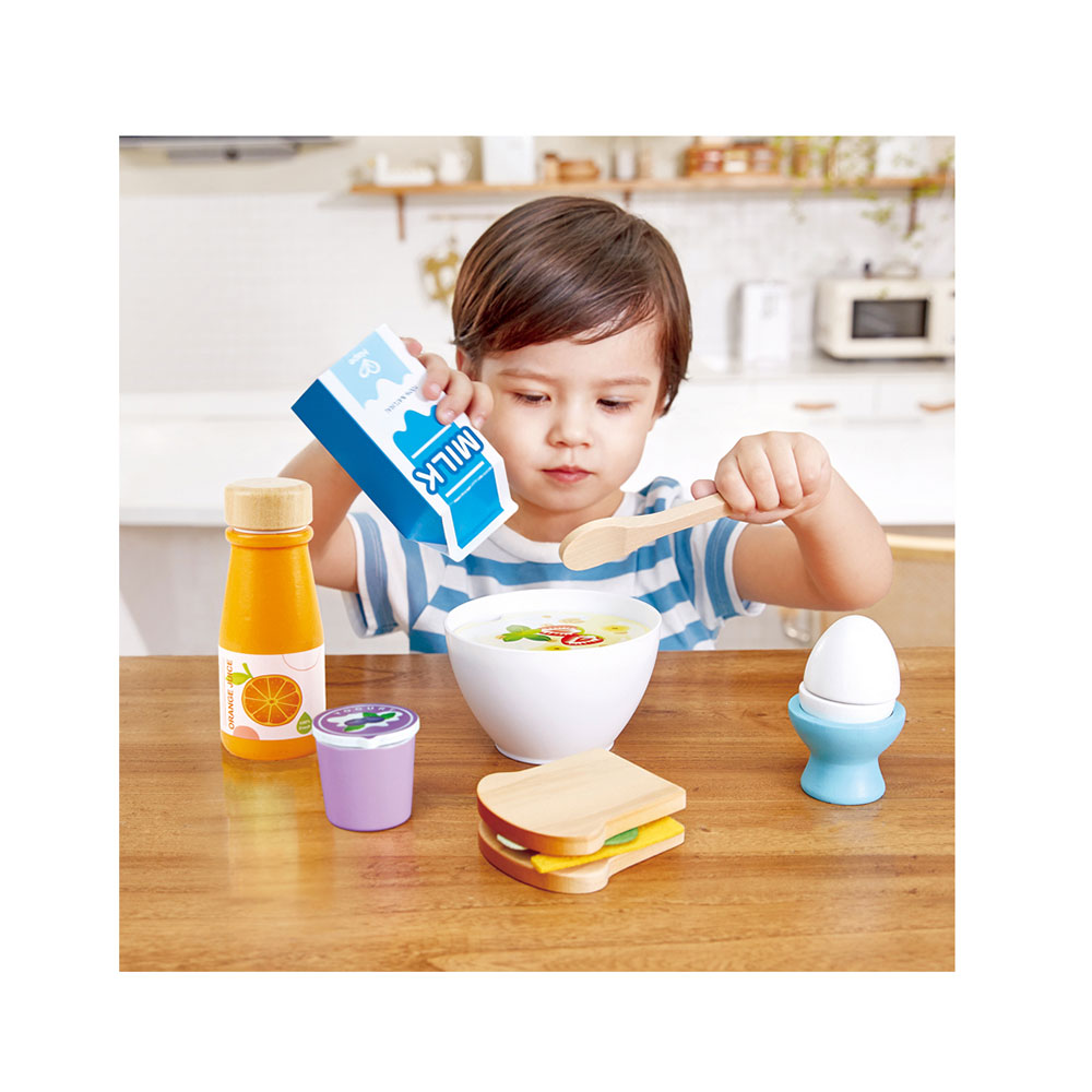 Ξύλινο Σετ Τρόφιμα Breakfast Playfully Delicious E3172A Hape - 3