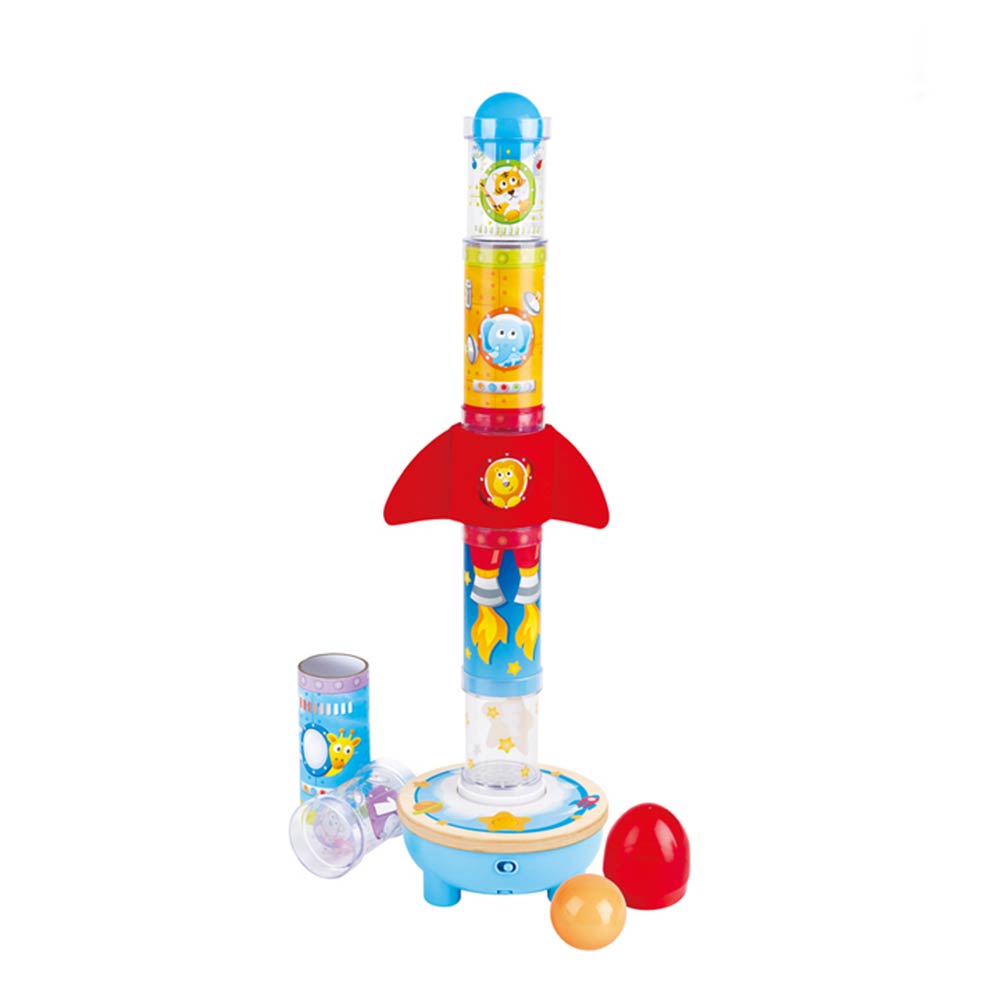 Ξύλινος Πύραυλος Early Explorer Ball Air Stacker E0387B Hape - 85912