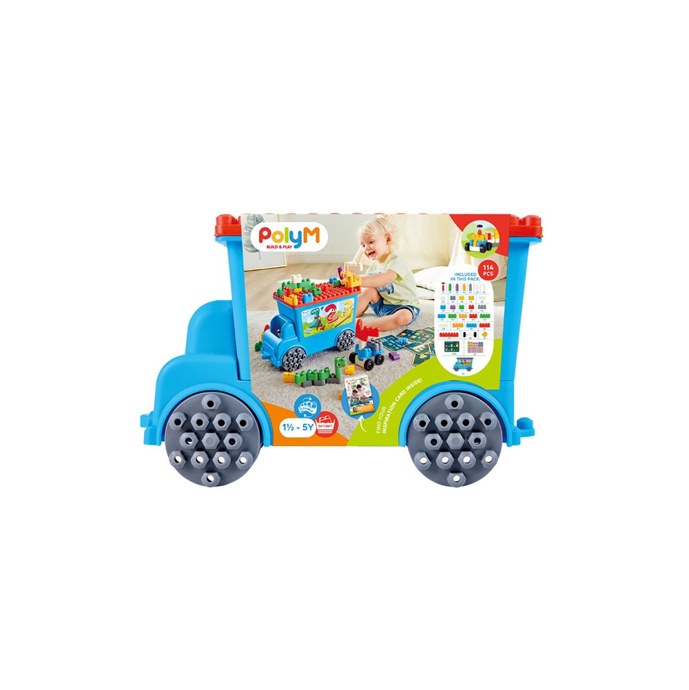 Σετ Κατασκευών Παίζω & Μετράω Tow Truck 114Τμχ PolyM  761802 Hape - 107171
