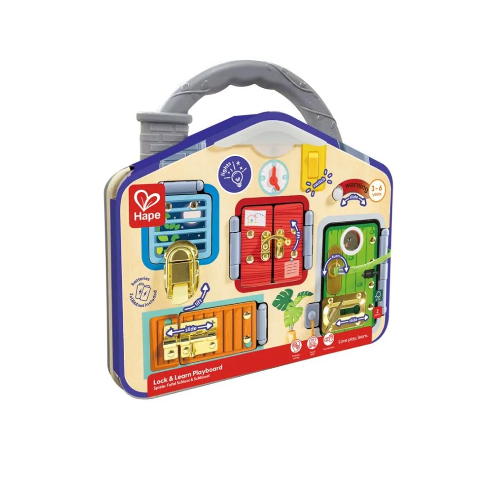Ξύλινο Lock & Learn Playboard Early Explorer E1111K Hape - 107176