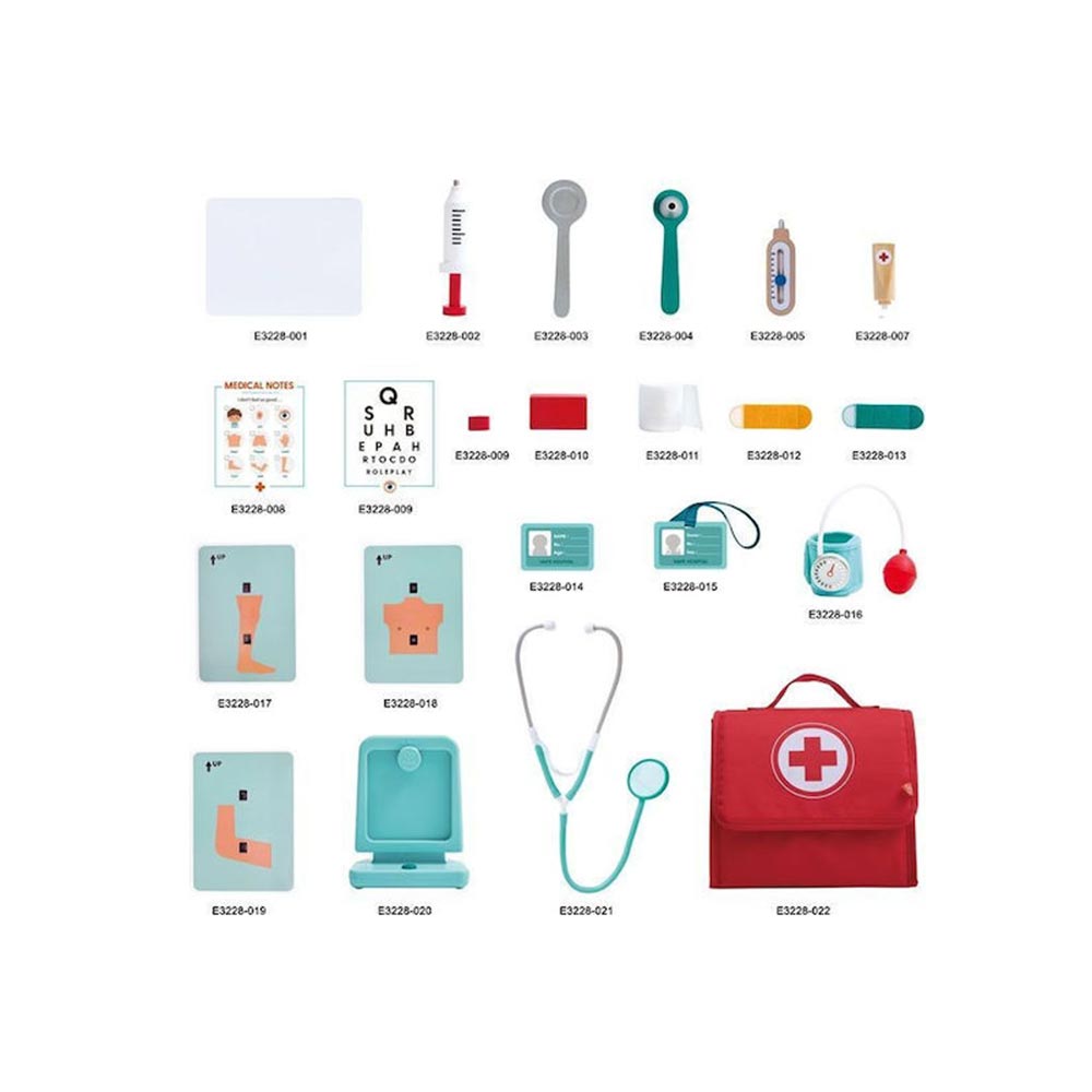 Σετ Ιατρού Role Play Little Doctor's Medical Set E3228A Hape  - 3