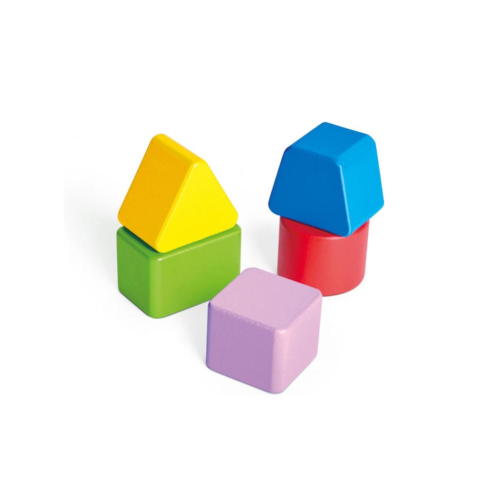 Ξύλινο Παζλ -  Happy Puzzles Γεωμετρικά Σχήματα & Χρώματα E1666 Hape - 5