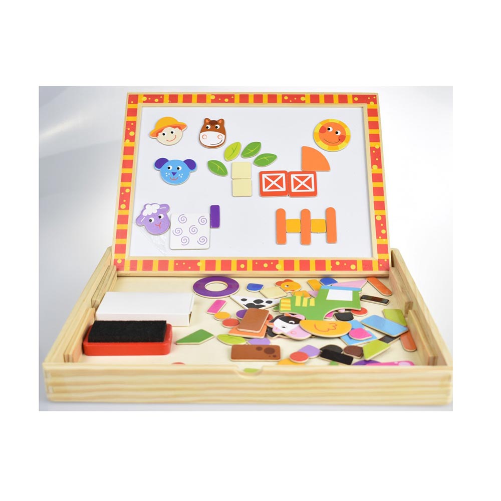 Ξύλινος Μαγνητικός Πίνακας Φάρμα TKF014 Tooky Toy - 3