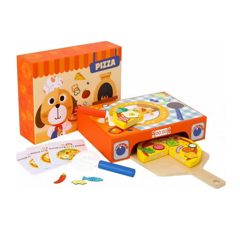 Ξύλινο Παιχνίδι Πίτσα Με Κάρτες TH226 Tooky Toy - 21252
