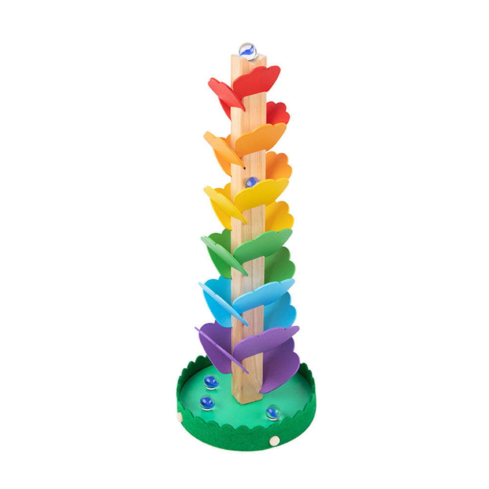 Ξύλινος Πολύχρωμος Πύργος Με Μπίλιες TH731 Tooky Toys - 67025