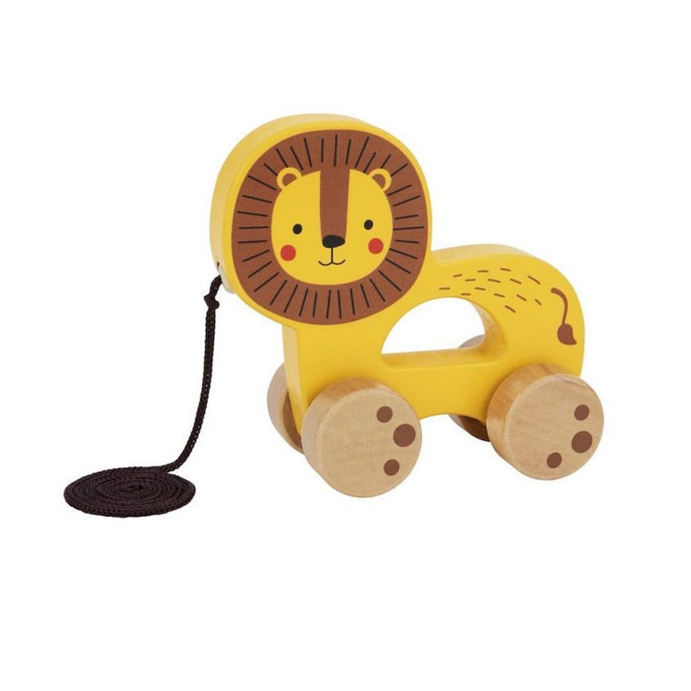 Ξύλινο Συρόμενο Λιοντάρι TJ008 Tooky Toy - 3
