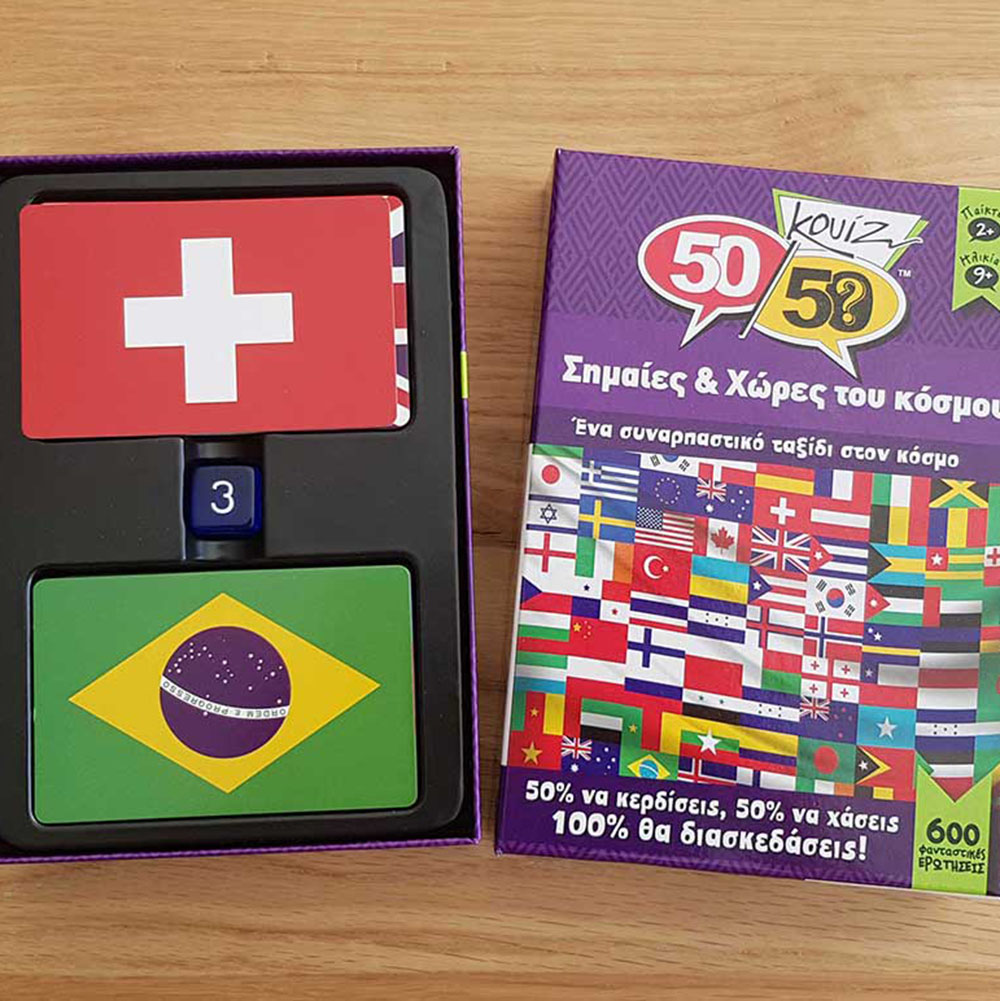 Επιτραπέζιο Κουίζ Σημαίες Χώρες του Κόσμου 505005 50/50 Games - 4