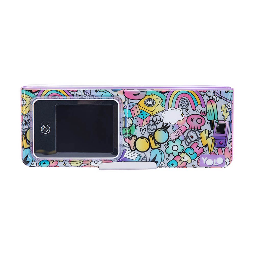 Κασετίνα Retro με LCD Οθόνη Pink Graffiti 11601 Yolo - 81514