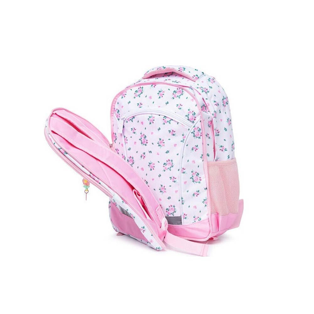 Τσάντα Πλάτης Δημοτικού Pink Flowers 2 σε 1 11144 Yolo - 2