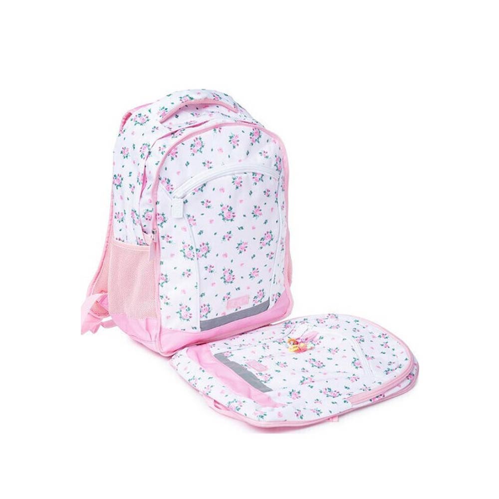 Τσάντα Πλάτης Δημοτικού Pink Flowers 2 σε 1 11144 Yolo - 3