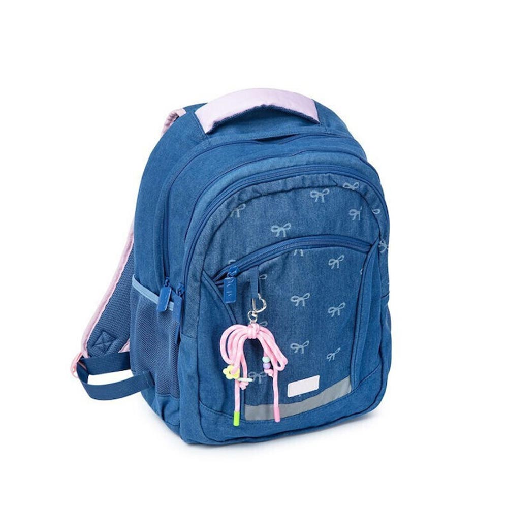 Τσάντα Πλάτης Δημοτικού Denim Bow 2 σε 1 11167 Yolo - 121345