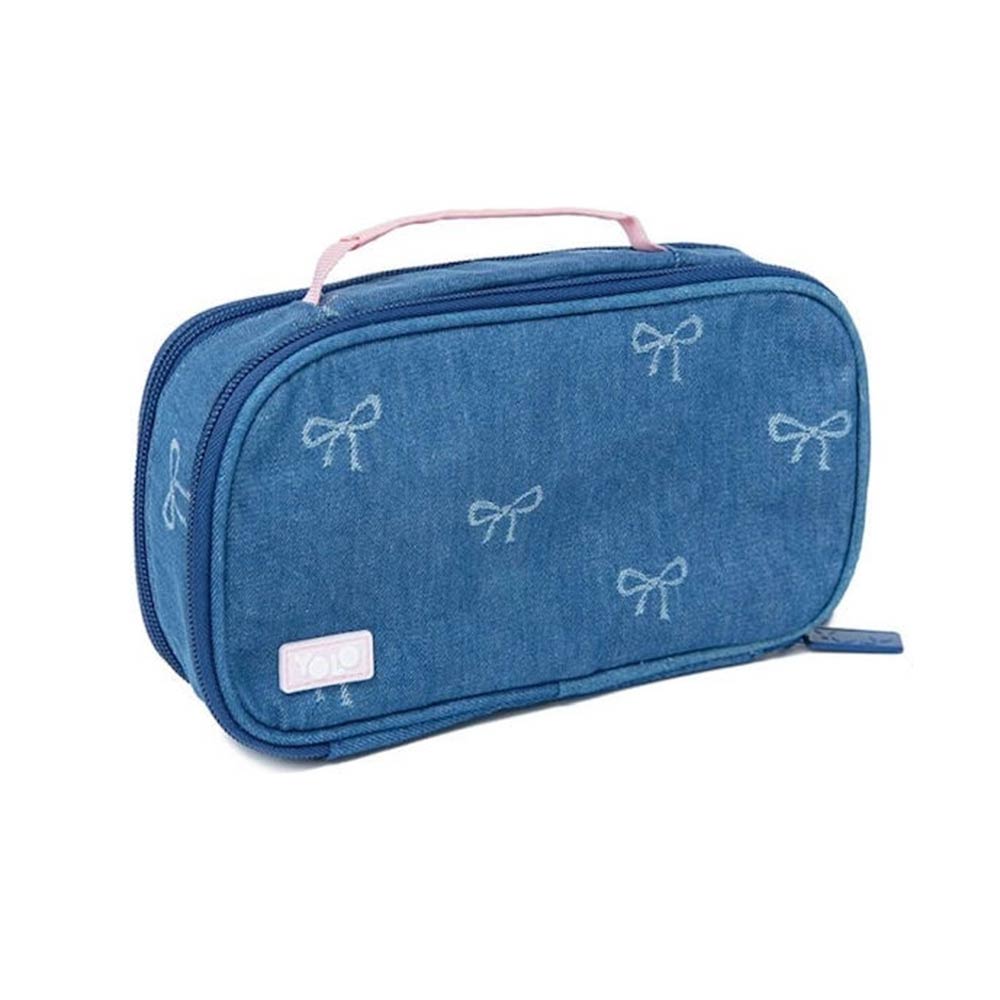 Κασετίνα Βαλίτσα με δύο θήκες Denim Bow 90149 Yolo - 121280