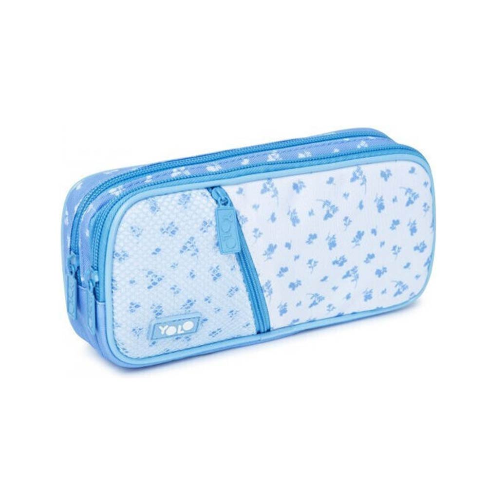 Κασετίνα Box με 3 Θήκες Blue Flowers 90124 Yolo - 121189