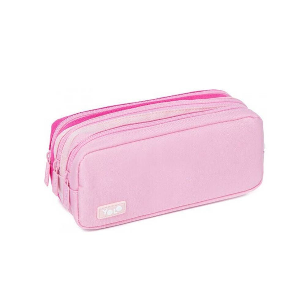 Κασετίνα Τριπλή Light Pink 90140 Yolo - 121286