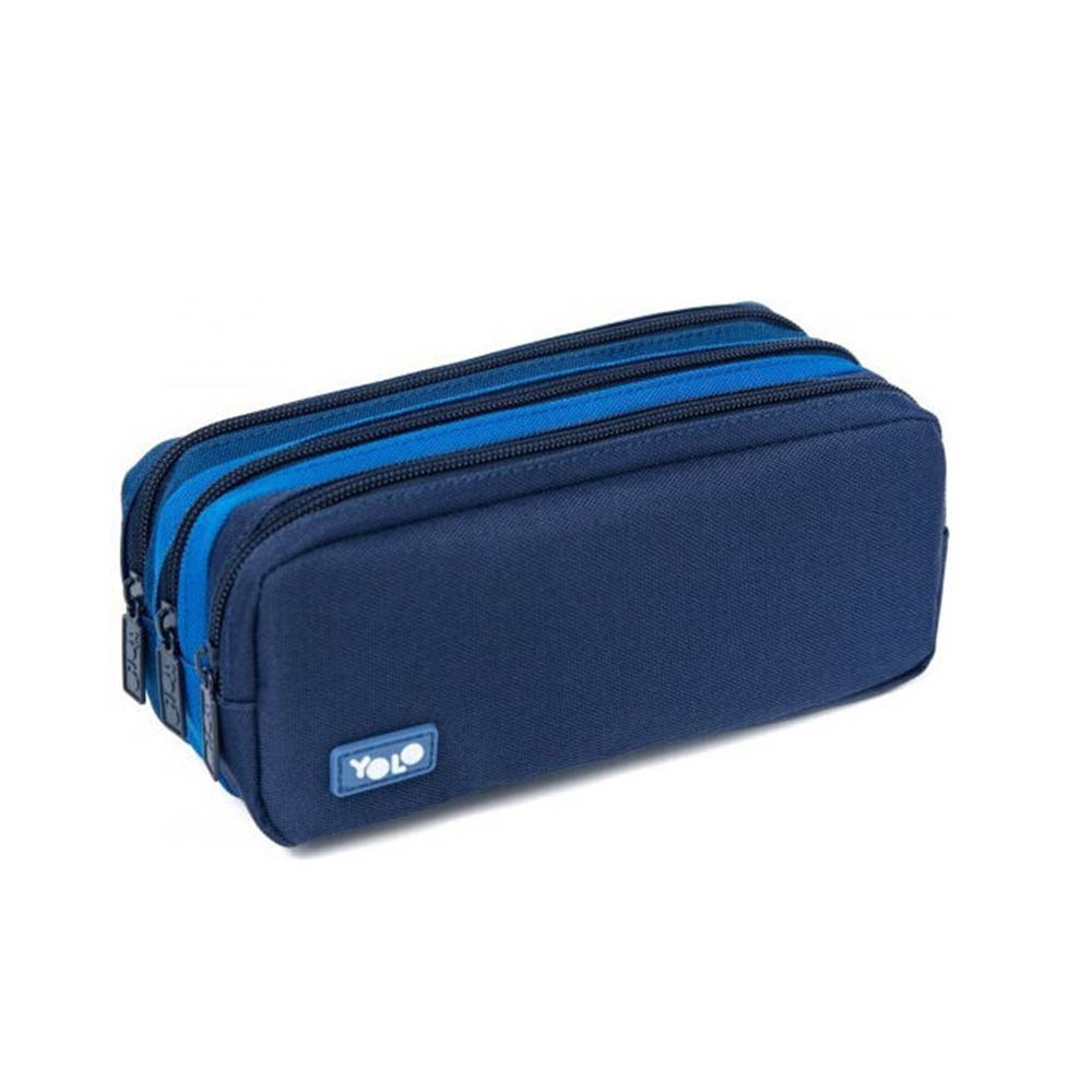 Κασετίνα Τριπλή Dark Blue 90139 Yolo - 121288