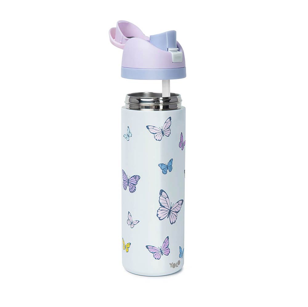 Ανοξείδωτο Μεταλλικό Θερμός 700ml Butterflies 90593 Yolo - 2