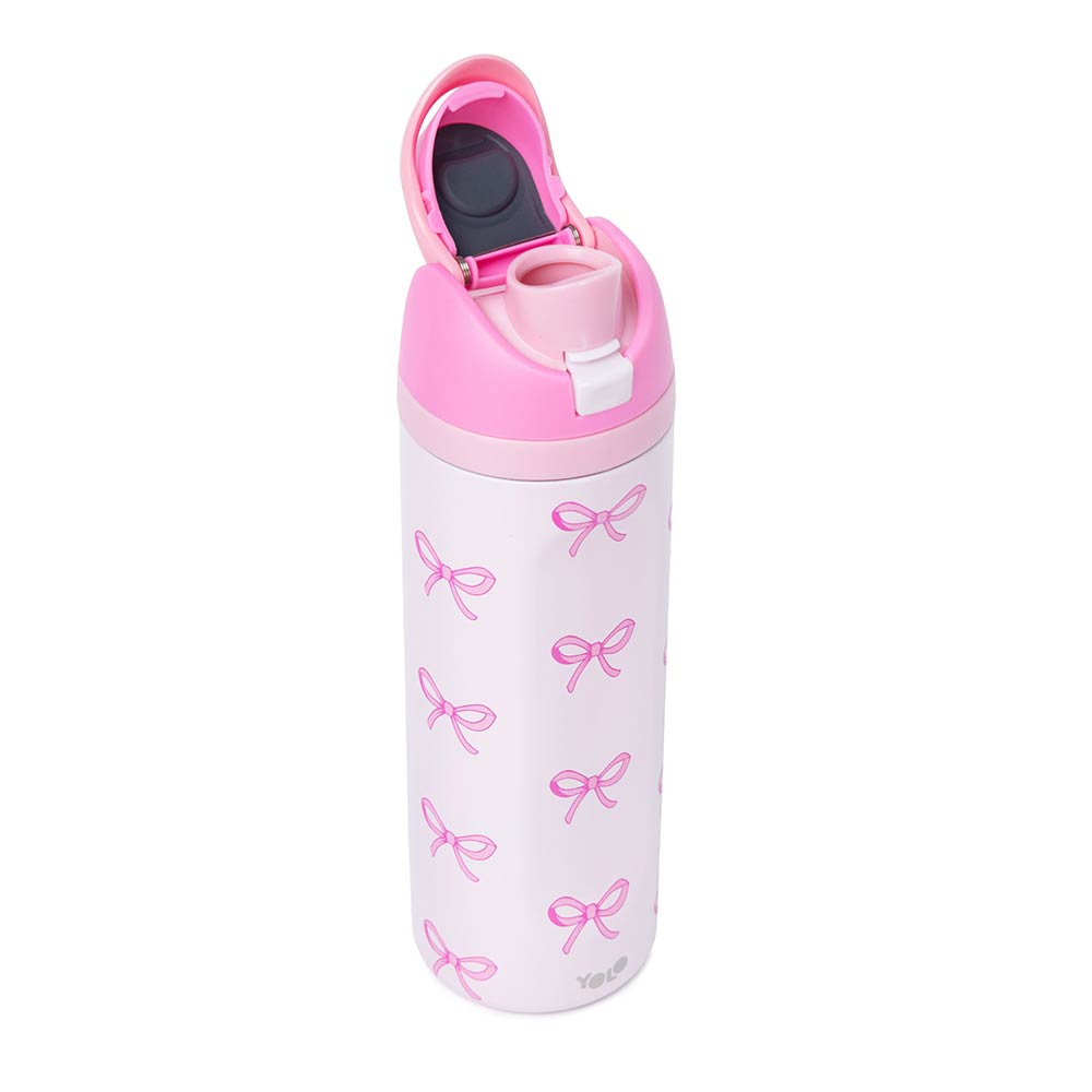 Ανοξείδωτο Μεταλλικό Θερμός 700ml Pink Bow 90592 Yolo - 1