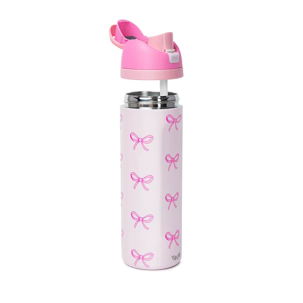 Ανοξείδωτο Μεταλλικό Θερμός 700ml Pink Bow 90592 Yolo - 2