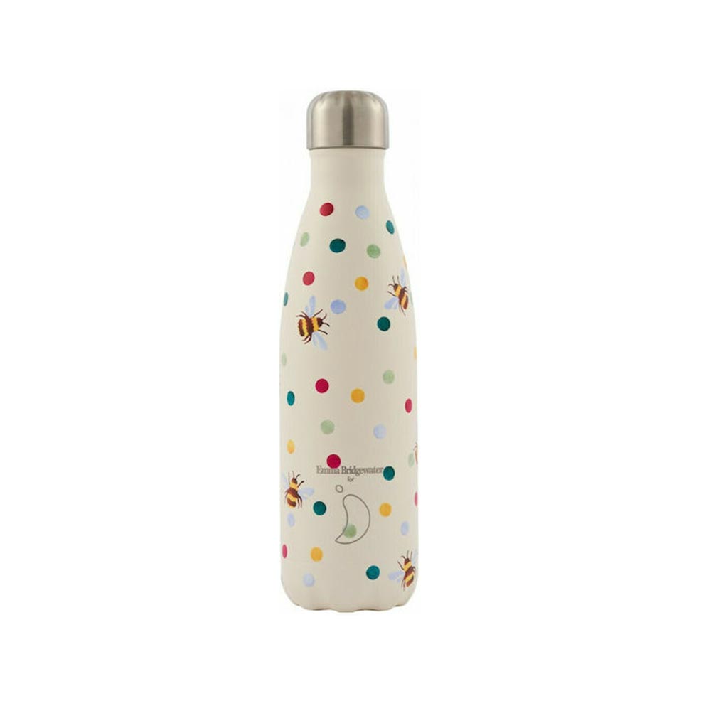 Ανοξείδωτο Μπουκάλι Θερμός E.B Polka Dots Bees 500ml 22539 Chillys - 0