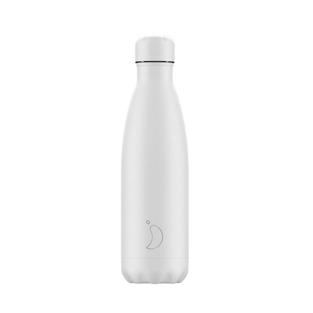 Ανοξείδωτο Μπουκάλι Θερμός Monochrome Edition All White 500ml Chillys - 122850