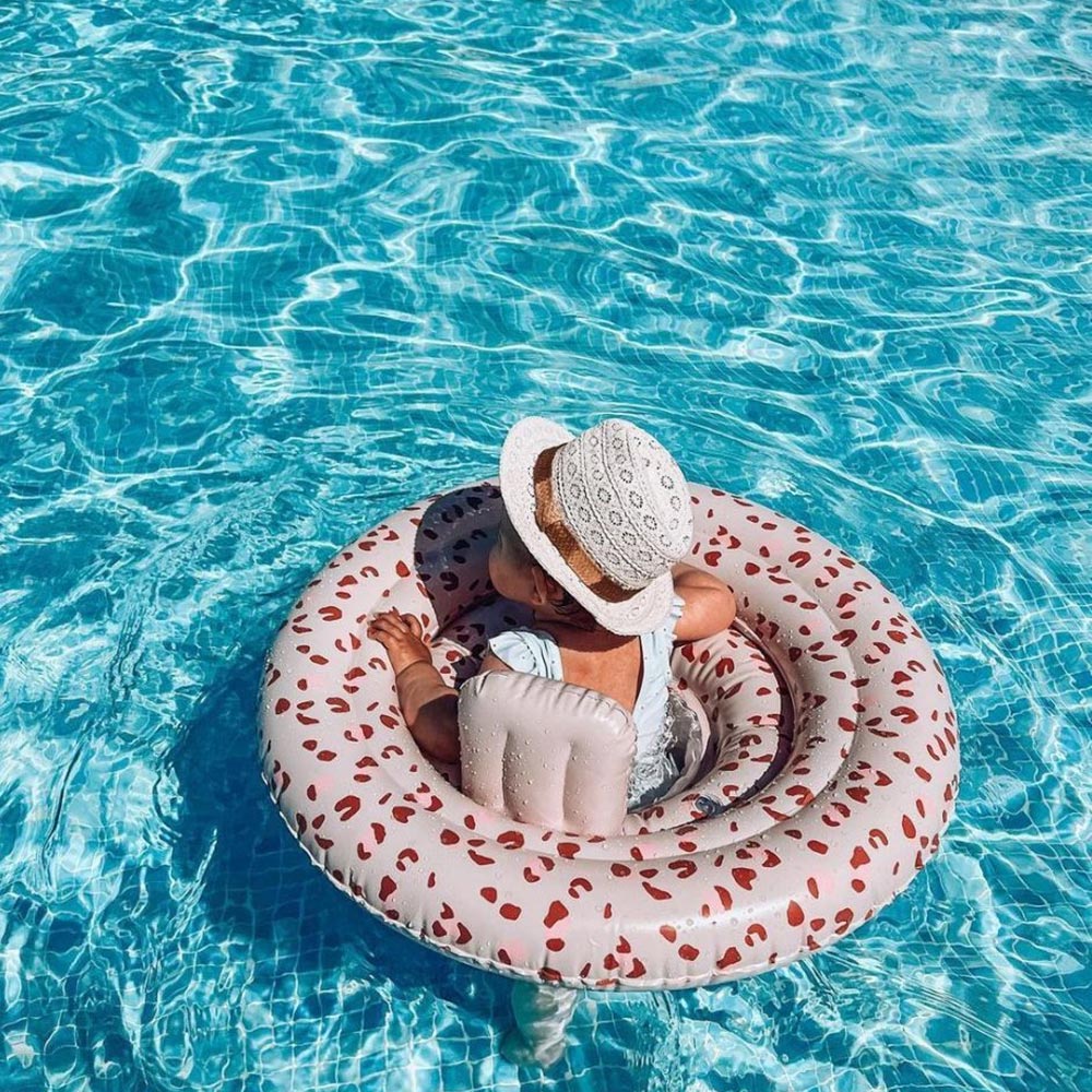 Σωσίβιο 69εκ. για Μωρά 0-1 ετών Old Pink Leopard SE459 Swim Essentials - 4