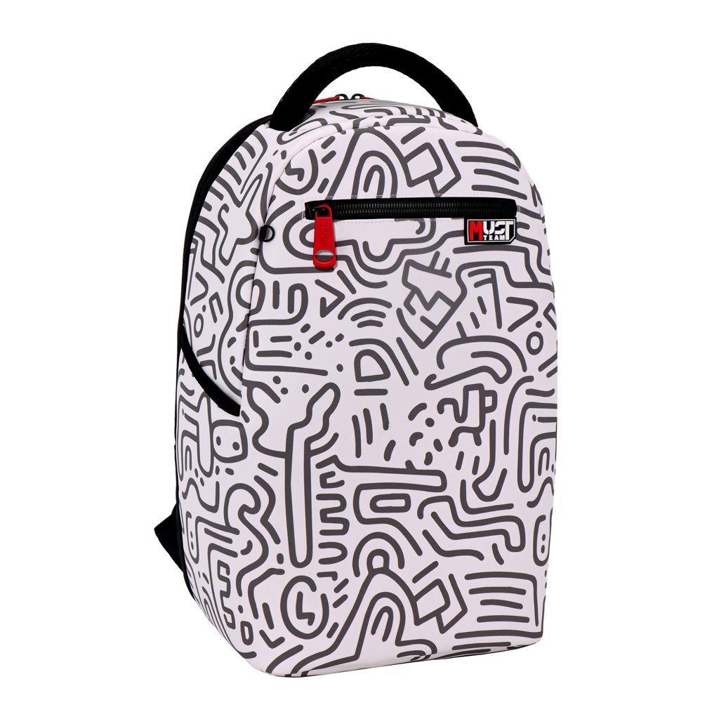 Τσάντα Πλάτης Art Gray Doodle 586991 Must - 104914