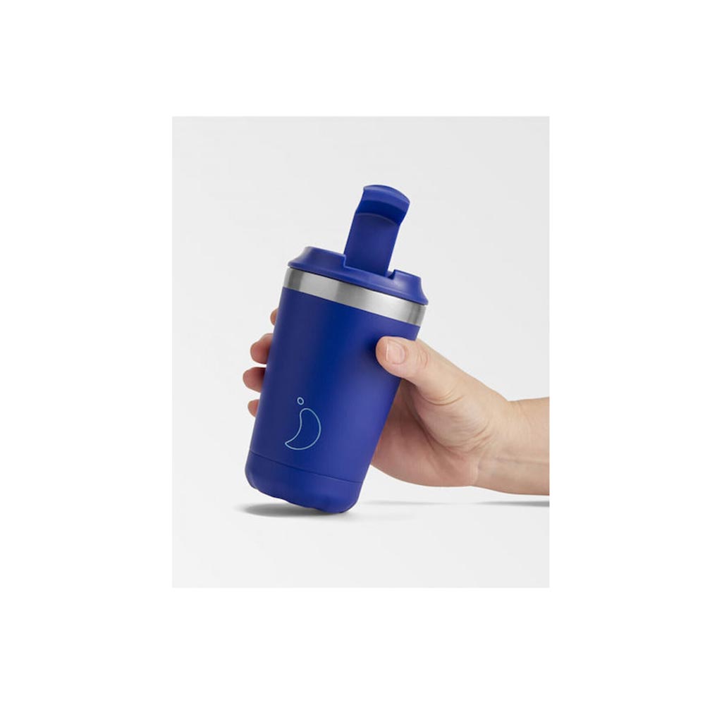 Ανοξείδωτο Ισοθερμικό Ποτήρι Θερμός Matte Blue 340ml 22748 Chillys - 1