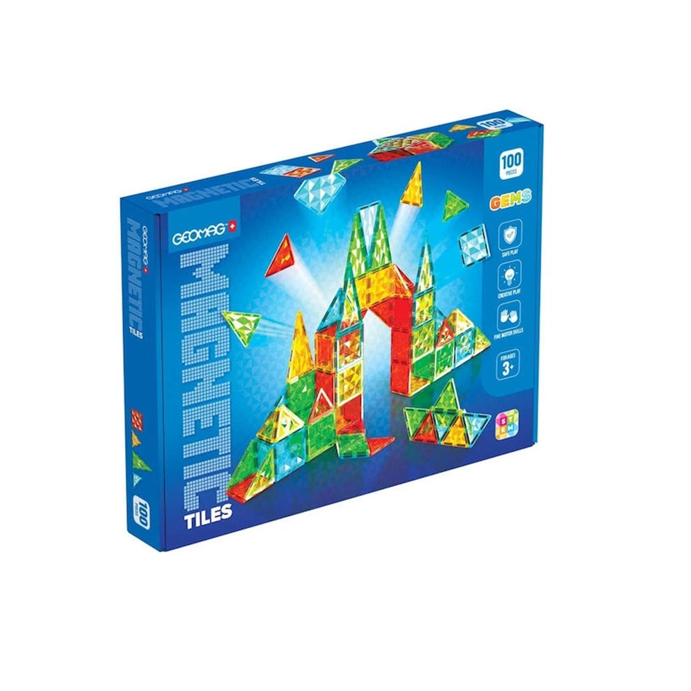 Μαγνητικό Παιχνίδι Tiles Gems 100τμχ  PF.224.104.00 Geomag - 110048