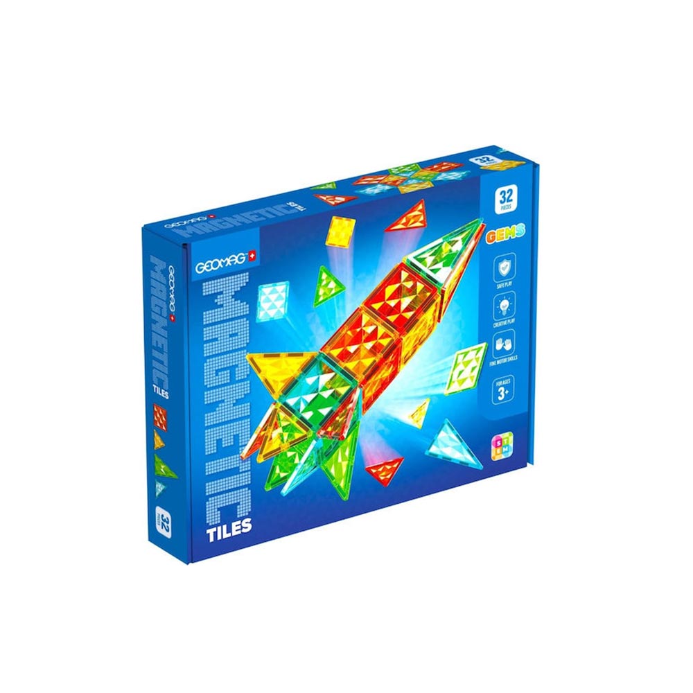 Μαγνητικό Παιχνίδι Tiles Gems Rocket 32τμχ PF.224.105.00 Geomag - 109792