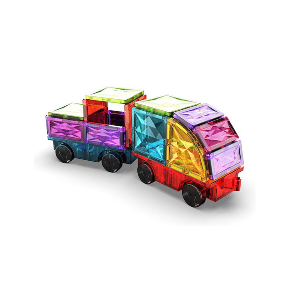 Μαγνητικό Παιχνίδι Tiles Gems Vehicles 24τμχ PF.224.211.00 Geomag - 1
