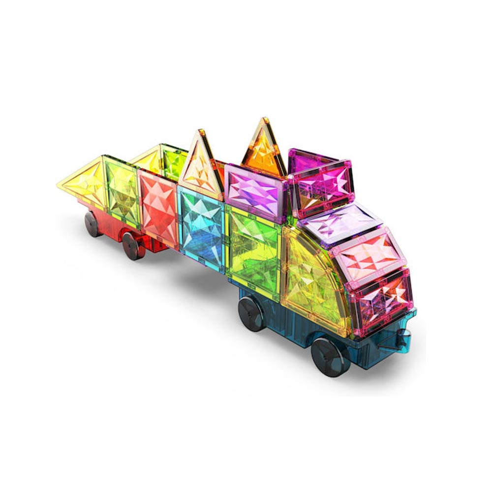 Μαγνητικό Παιχνίδι Tiles Gems Vehicles 24τμχ PF.224.211.00 Geomag - 2